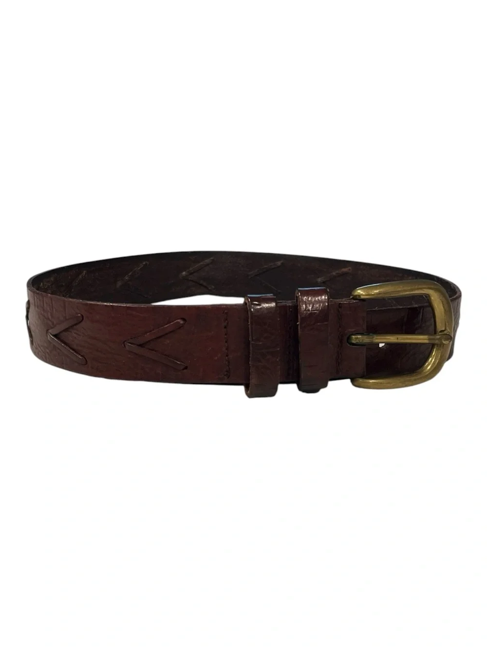 VINTAGE Y2K Express Italian Leather Belt Size Small 24-28 Inch waist